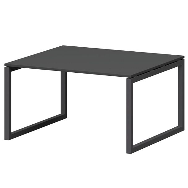 Стол переговорный на металлокаркасе СМСП-О-16.123.Пр50 Графит/Антрацит 1600x1236x750 Смарт - Вид 1