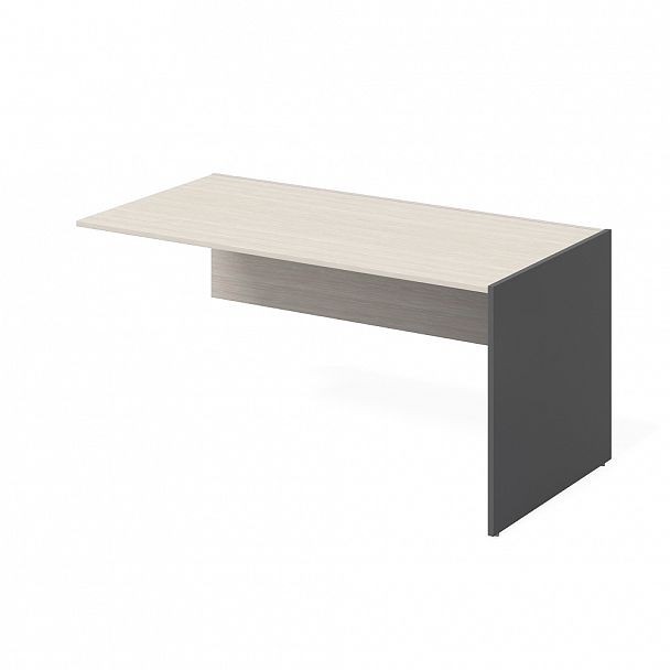 Стол дополнительный правый "Тандем" ПК-ТН-СТ1Д158Х81/Д-В2-909 дуб альпийский/антрацит - Вид 1