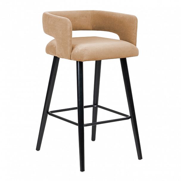 Стул барный Mars, бежевый велюр - Вид 1