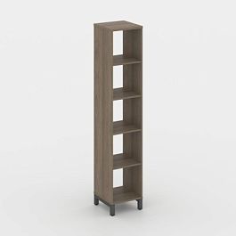 Стайл Проджект Каркас стеллажа 5 яр. SN.KS-510 Вяз Благородный/Металл Антрацит 387*400*1982 - Фото предпросмотра