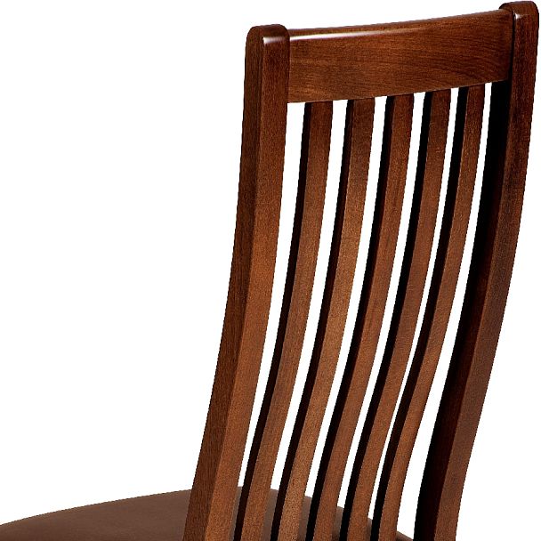 Стул деревянный с мягким сиденьем Альбен Античный орех/Коричневый велюр - Вид 10