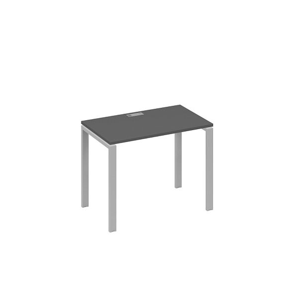 Стол письменный на металлокаркасе UNO A4 А4 Б1 002 БП антрацит премиум / металлокаркас серый - Вид 1