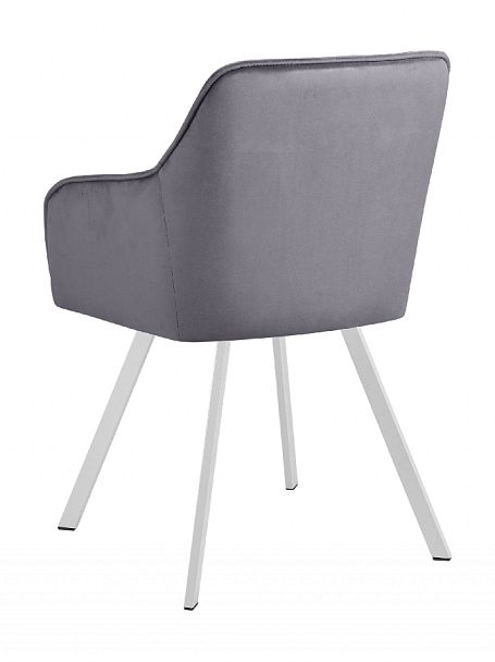 Кресло поворотное Мони, темно-серый H-15/белый - Вид 6