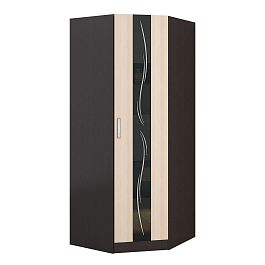 Эрика шкаф угловой (900/900*2200*550) венге/дуб молочный - Фото предпросмотра