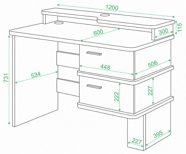 Стол компьютерный Домино СД-15 C Нельсон - Вид 3