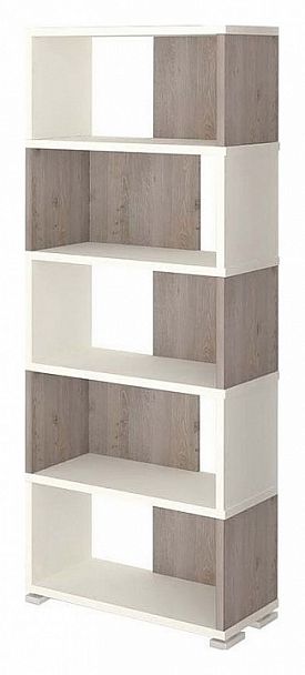 Стеллаж книжный Домино нельсон СБ-10_5 Белый/Нельсон - Вид 1