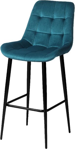 Комплект барных поворотных стульев Эйден, Confetti izumrud/черный, 2 шт. - Вид 2
