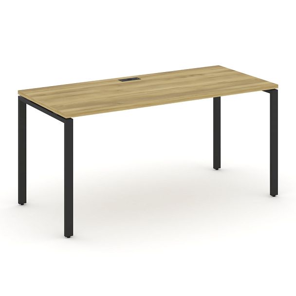 Concept Стол письменный CN.SP-004 Дуб Винченцо/Металл Черный 1580*720*750 - Вид 1