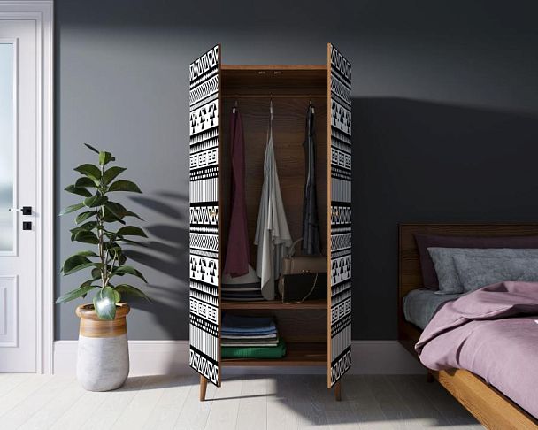 Шкаф малый двухстворчатый Berber принт 19 арт BB08/Print_19 - Вид 2