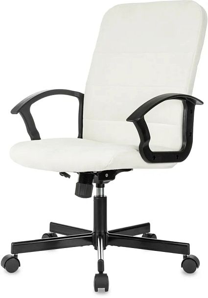 Кресло Бюрократ Triest Fabric молочный Velvet 20 крестов. металл черный - Вид 2