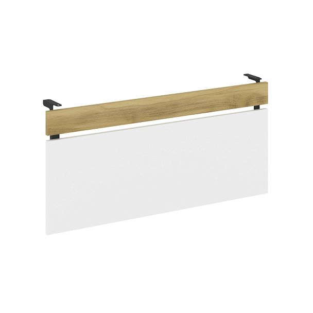 Concept Царга стола CN.CS-002 Дуб Винченцо/Белый Бриллиант/Металл Черный 1030*18*458 - Вид 1