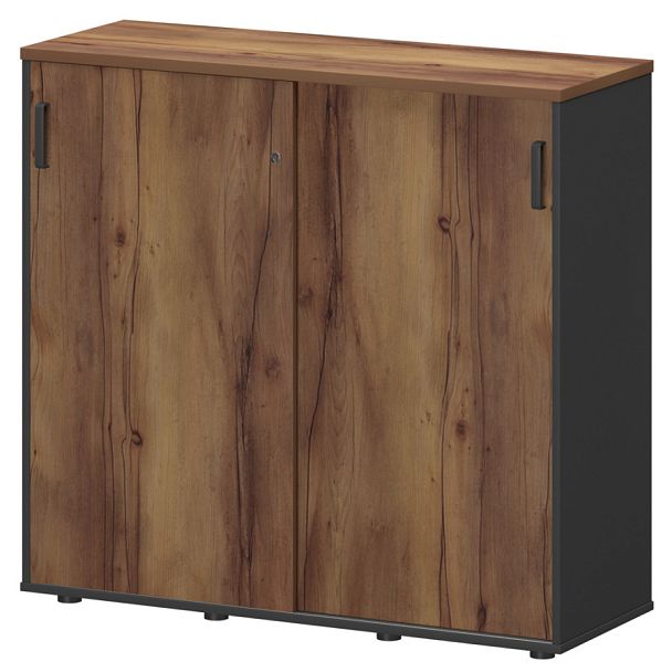 Тумба-купе СМТ-12.11К Тип2 Графит/Таксония 1236x444x1150 Смарт - Вид 1