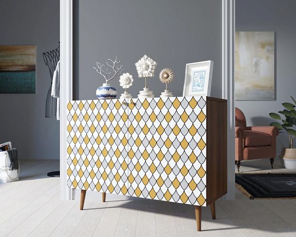 Комод Berber две дверки 22 принт арт BB04/Print_22 - Вид 3