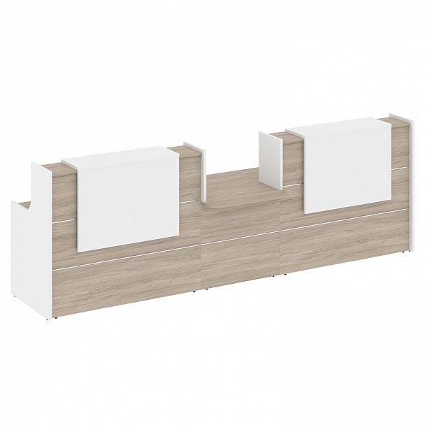 Ресепшн "Onix" O.R-K-19 дуб аттик/белый - Вид 2