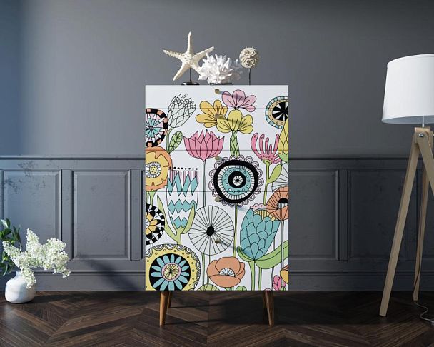 Комод высокий Berber арт BB10/Print_03 - Вид 2