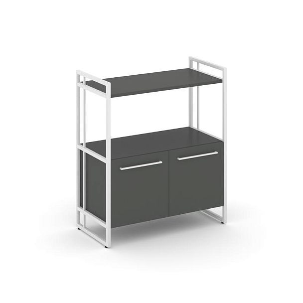 Rift Шкаф 2 ниши широкий RF.SS-22 Антрацит/Металл Белый 798*396*924 - Вид 1