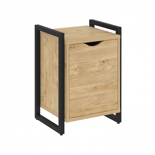 Тумба на опорах "Loft" VR.L-T2.O тиквуд светлый/черный - Вид 1