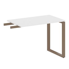 Metal System Приставной элемент на О-образном м/к БО.ПР-3 Белый/Мокко металл 1000*600*750 - Фото предпросмотра