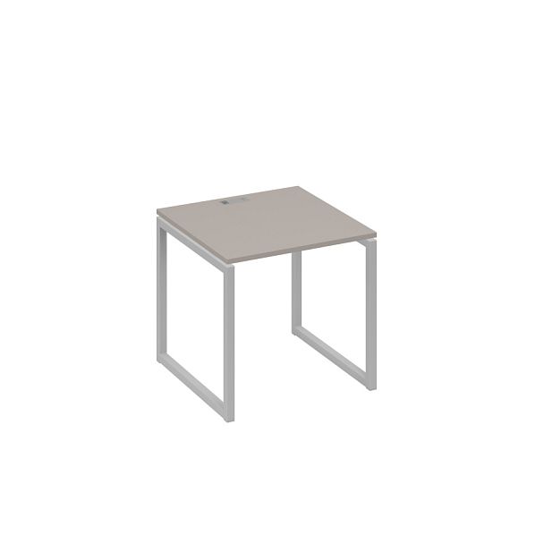 Стол письменный на металлокаркасе QUATTRO A4 А4 Б4 021 БП мокко премиум / металлокаркас серый - Вид 1