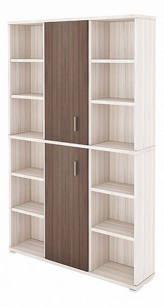 Стеллаж комбинированный Домино ПУ-40-2 Карамель/Шамони - Вид 1