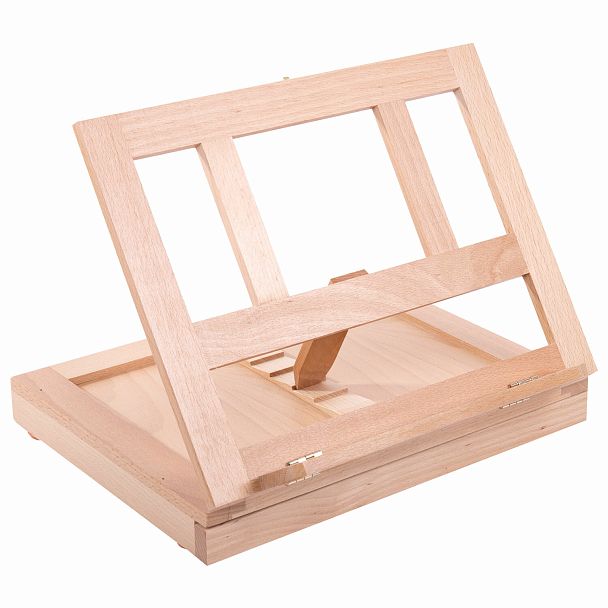 Мольберт настольный из бука с выдвижным ящиком, 34,5х26х27 см, холст до 30 см, BRAUBERG ART, 192247 - Вид 5