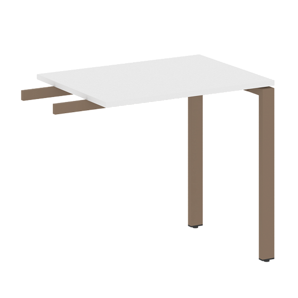 Metal System Приставной элемент на П-образном м/к БП.ПР-2 Белый/Мокко металл 800*600*750 - Вид 1