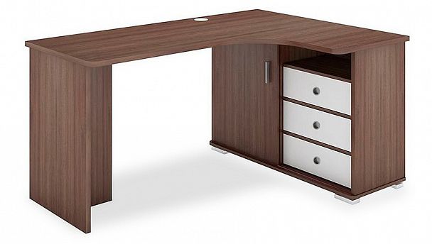 Стол письменный Домино СР-165С Белый/Шамони правый - Вид 1