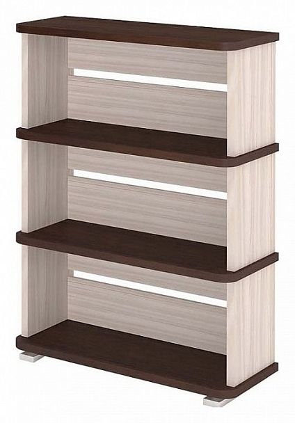 Стеллаж Домино СБ-25/3 Венге/Карамель - Вид 1