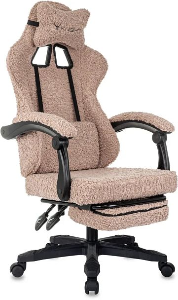 Кресло игровое Knight Lord/F коралловый экомех крестов. пластик подст.для ног - Вид 1