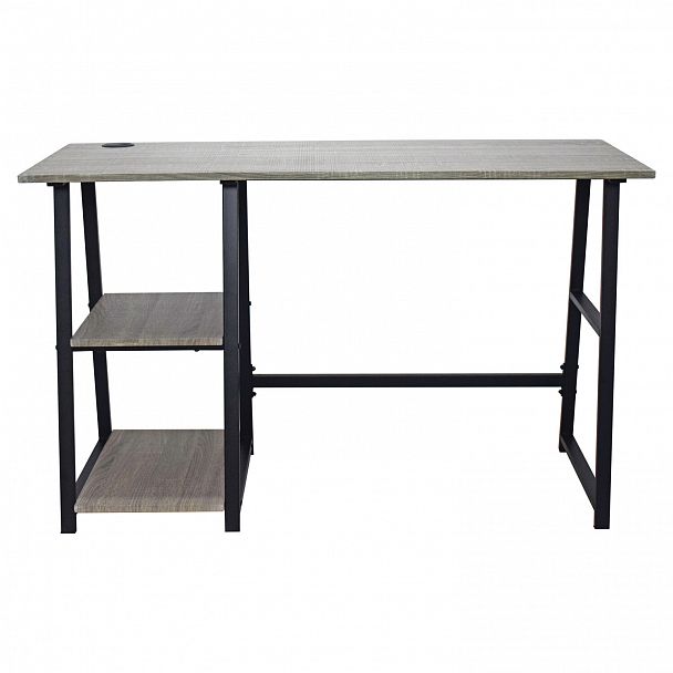 Стол на металлокаркасе BRABIX "LOFT CD-006", 1200х500х730 мм, 2 полки, цвет дуб антик, 641225 - Вид 4