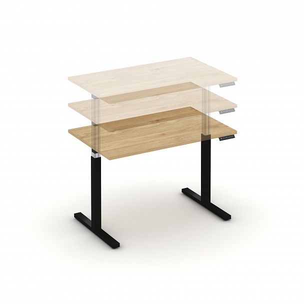 Стол электроподъемный "MOVE UP" MV.SE-2,7 Черный металл / Тиквуд Светлый - Вид 4