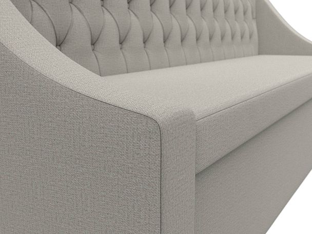 Диван кухонный прямой Мерлин Рогожка бежевый - Вид 4