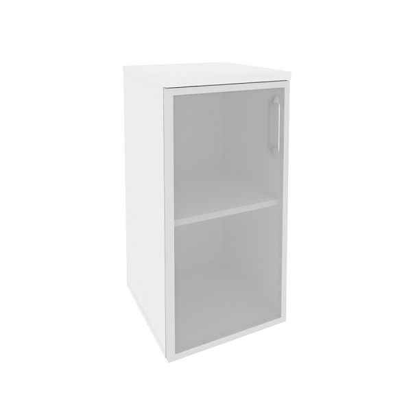 Onix Шкаф низкий узкий левый O.SU-3.2 R (L) Белый бриллиант 400*420*823 - Вид 1