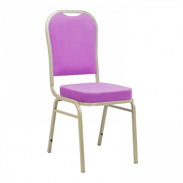 Стул Бостон 20мм Лайт, велюр Velutto 41 сиреневый, шампань - Вид 2
