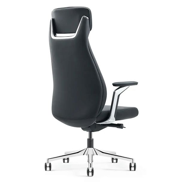 Кресло HAWASAN (ХАВАСАН) PREMIUM EX-830 X-ONE, синхромеханизм, алюминий, экокожа, черное, 533239 - Вид 6
