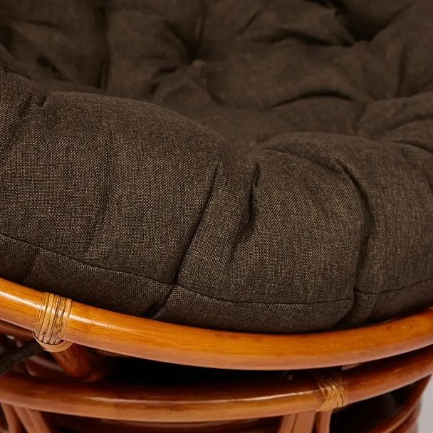 Кресло-качалка Папасан/Papasan (W 23/01 B) /с подушкой/Cognac (коньяк) - Вид 6
