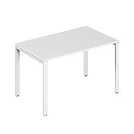 Стол письменный на металлоопорах Trend Metal 120x60x75 белый - Фото предпросмотра