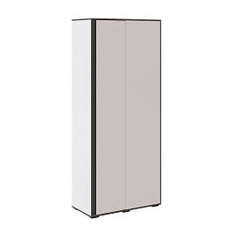 Спальня Асцелла Шкаф угловой приставной белый/графит серый - Фото предпросмотра