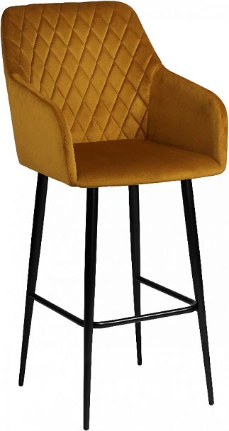 Комплект барных поворотных кресел Барли К, Confetti chai tea/черный, 2 шт. - Вид 4