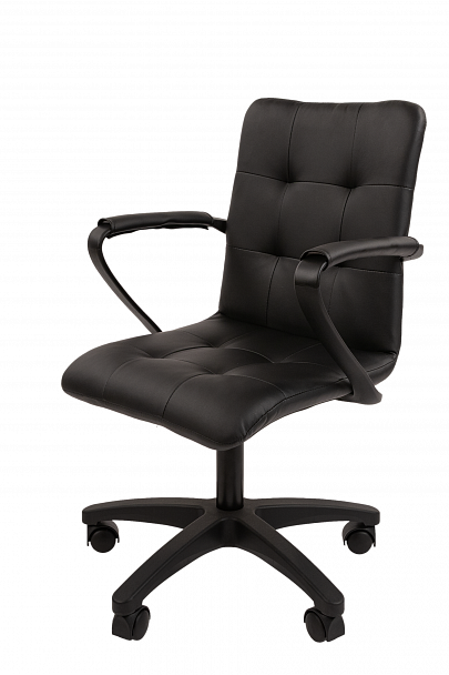 Кресло CHAIRMAN 030, крестовина пластик, экокожа, черный - Вид 2