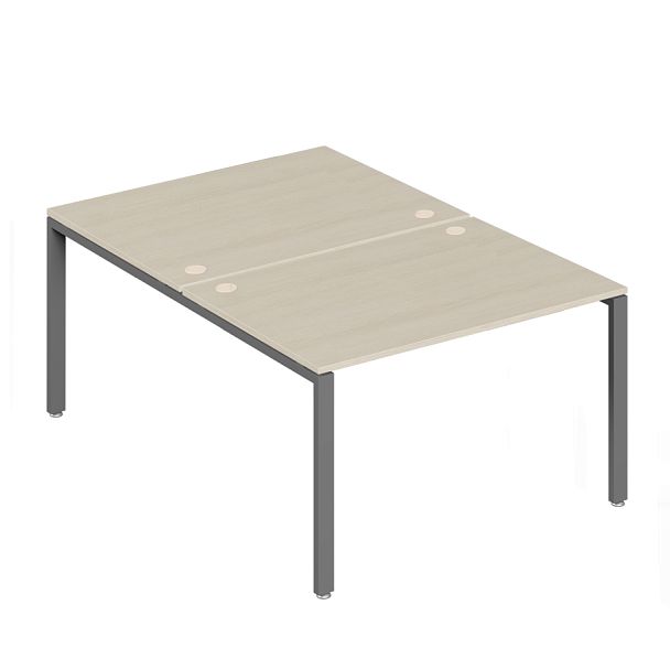 Бенч-система на 2 места Trend Metal 120x147x75 дуб феррара - Вид 1