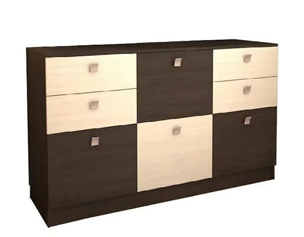Комод " Домино" В Венге ЛДСП - Вид 1