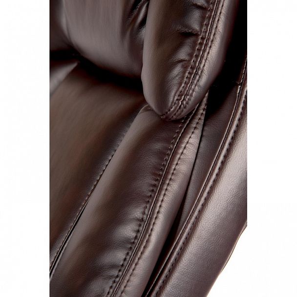 Кресло Мэдисон / (brown) серый пластик / темно-коричневая экокожа - Вид 11