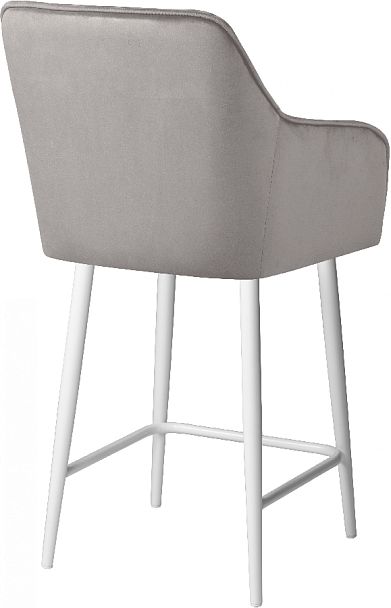 Комплект полубарных поворотных кресел Мони К, Confetti silver/белый, 4 шт. - Вид 5