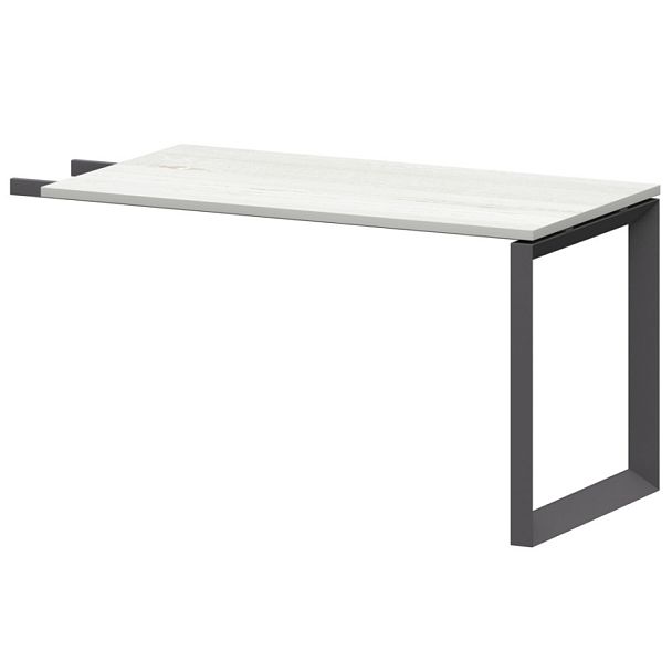 Бриф-приставка на металлокаркасе НТМПБ.О-735 Сосна винтер/Антрацит 1350x730x750 Аргентум-МП - Вид 1