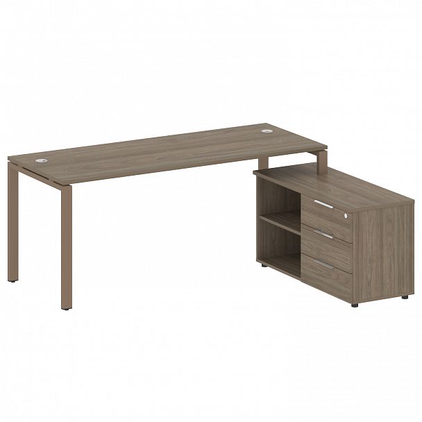 Рабочая станция "Metal System" БП.РС-СТС-2.5 вяз/мокко - Вид 1