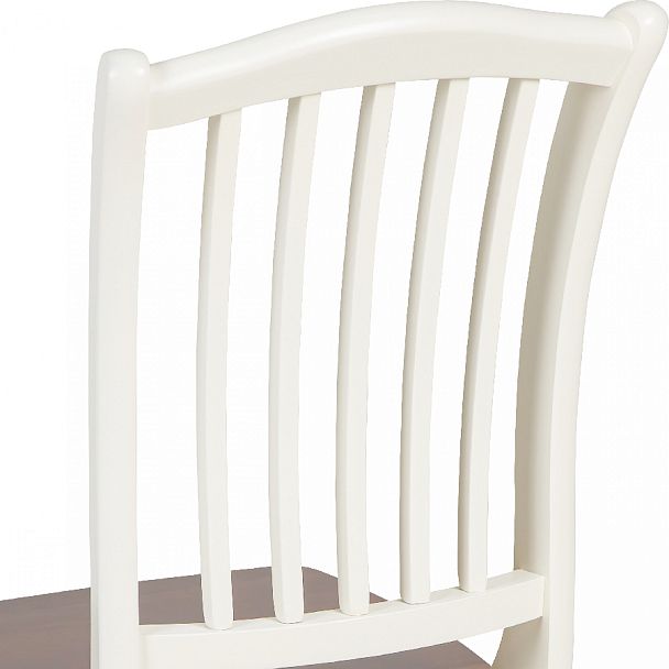 Комплект деревянных стульев с жестким сиденьем Элин Слоновая кость/Темный орех, 2 шт. - Вид 8