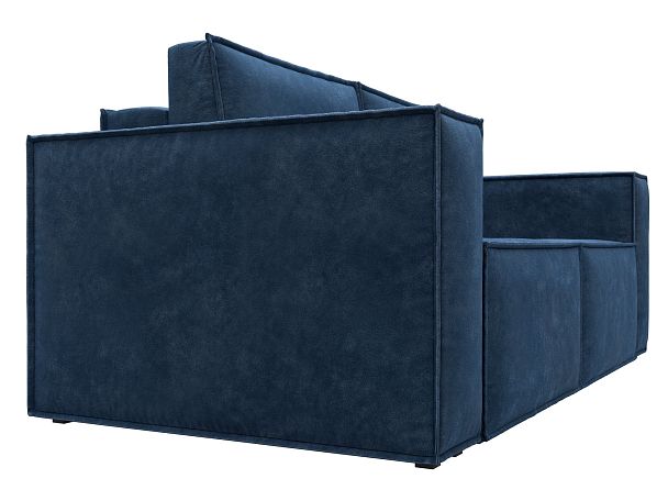 Диван прямой Куба мини Велюр синий - Вид 3