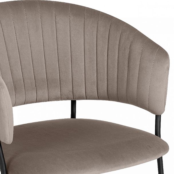 Комплект кухонных стульев Даксон мокко велюр/черный, 4 шт. - Вид 8