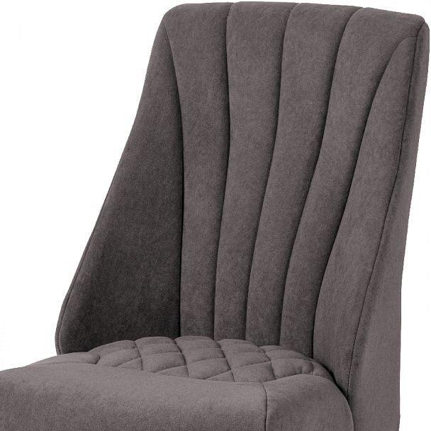 Стул деревянный мягкий Лорелин Черный/Темно-серый велюр - Вид 6